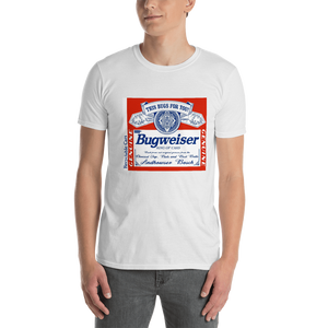 Bugweiser - Short-Sleeve White T-Shirt (L - 2XL) - Free Shipping USA and Canada